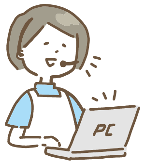 相談にのる保育士のイラスト